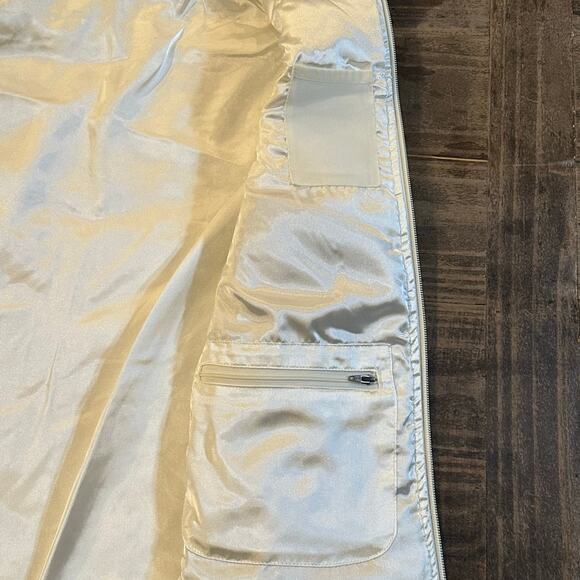 Nike ACG White Vest sz M Women's Quilted Puffer Vest Fur trim - Picture 2 of 10